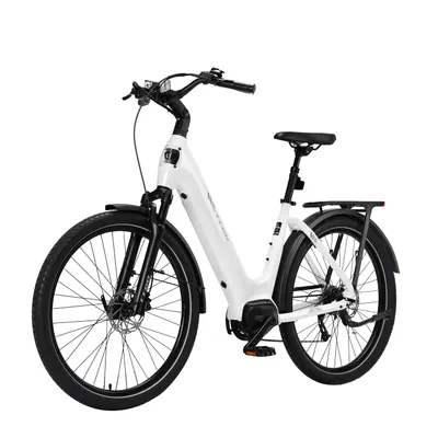Produktbild von 27.5Zoll 20AH E-bike Elektrofahrrad LCD 75NM 9-GANG Reichweite bis 130km Pedelec E-MTB E-Citybike Aluminiumdesign 25KM/H für Damen und Herren  Weiss