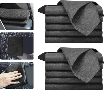 Produktbild von 10 Stück Verdicktes Magisches Reinigungstuch, 30 x 40cm Wiederverwendbares Magisches Tuch, Streifenfreies Wundertuch, Allzweck-Mikrofaser-Handtücher für Küchen Badezimmer Fenster Glas Autos