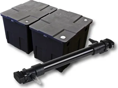 Produktbild von SunSun Komplettset: CBF-350B Teichfilter bis 60000 L Teichfilteranlage als Durchlauffilter, CUV-672 Teichklärer UVC Klärer mit 72 Watt UV-C Leistung