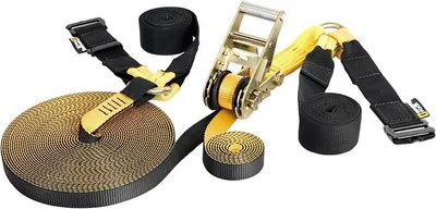 Produktbild von Singing Rock Slackline Black / Yellow 15 m