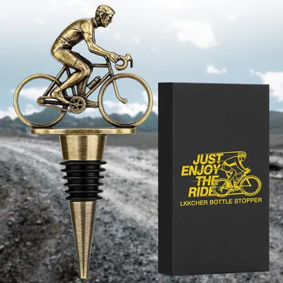 Productafbeelding van Flessendop voor fiets - Vintage - Wijnbesparing - Cadeau-idee voor heren - Vaderdag - Kerstmis - Verjaardag - Papa - Vriend - Echtgenoot - Opa