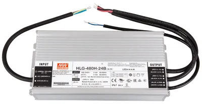 Produktbild von Mean Well HLG-480H-24B SNT  24V/DC/0-20 A/ 480W IP67