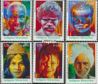 Produktbild von Briefmarken UNO - Wien 2009 Mi 620-625 (kompl.Ausg.) postfrisch Indigene Menschen