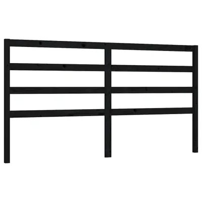 Produktbild von Kopfteil Schwarz 206x4x100 cm Massivholz Kiefer