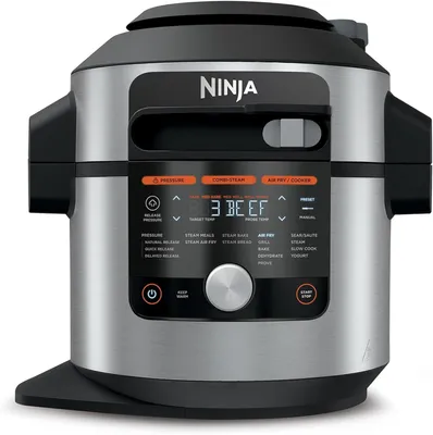 Produktbild von NINJA Multikocher Foodi Max 14in1 Multikocher 7,5L Schnellkochtopf Heißluftfritteuse, 1500,00 W, mit Fritteuse, Elektrisch, Foodi MAX, Ohne Öl, Air