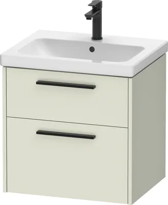 Immagine prodotto di Duravit D-Code Meuble sous-lavabo, 1 tiroir, 584x460mm, découpe siphon, avec poignée, DC46700BDHH0000, DC46700BDHH0000