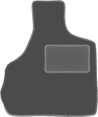 Produktbild von Fahrerfußmatte Velours graphit passend für Chrysler Grand Voyager III (2000-2008, 7 Personen) – mit Befestigungen – passgenau