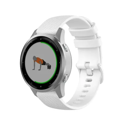 Produktbild von Garmin Vivoactive 4s Silikonarmband – 40 mm – Weiß