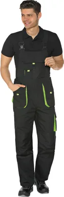 Produktbild von Arbeitshose Latzhose schwarz/grün Größe 94