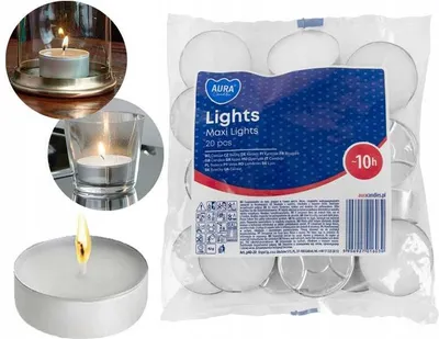 Produktbild von AURA Kerzen Lights Maxi 10h 20 Stück p40-20