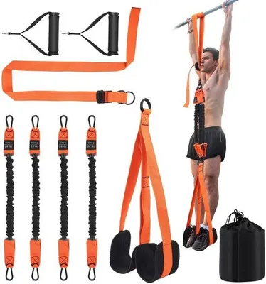 Produktbild von Unyqoos® Verstellbare Klimmzughilfe mit Widerstandsbändern für effektives Training