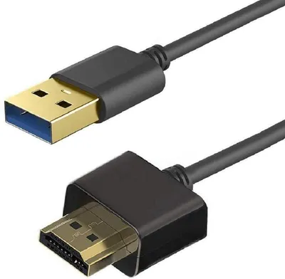Produktbild von USB-auf-HDMI-Kabel,HDMI-auf-USB-Kabeladapter 2 m USB 2.0-Stecker auf HDMI-Stecker Ladekabel Splitter Adapter Konverterkabel Cable