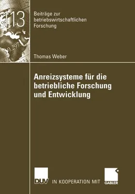 Obrázek produktu pro Anreizsysteme für die betriebliche Forschung und Entwicklung