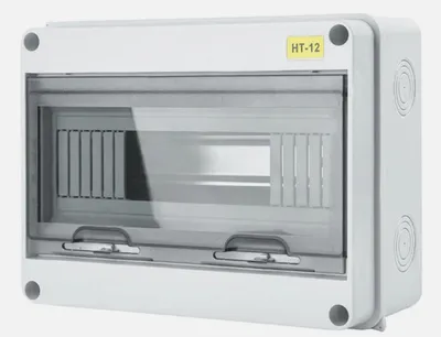 Produktbild von 12 Module Sicherungskasten Feuchtraum Verteilerkasten Aufputzverteiler IP65