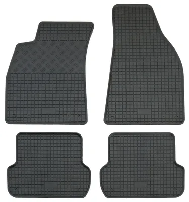 Gummifußmatten Set 4-teilig für Audi A4 8E B6 + B7 (7/2001-3/2008), schwarz