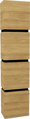 Produktbild von Devo Hängehochschrank mit 4 Türen Viva 2.0 rechts BxHxT 40 x 170 x 26 cm natural hickory