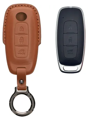 Produktbild von kwmobile Schlüsselhülle für Nissan 3-Tasten Ariya B6 B9 X-Trail T33 Qashqai Hülle Leder - Autoschlüssel Schlüssel Hülle - Schlüsselcover