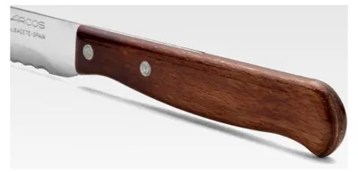 Produktbild von Käsemesser mit gezahnter Edelstahlklinge 105 mm und Holzgriff