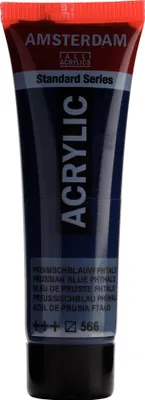 Zdjęcie produktu dla Farba akrylowa Amsterdam Standard Series Tubka 20 ml Błękit Pruski (Phthalo) 566
