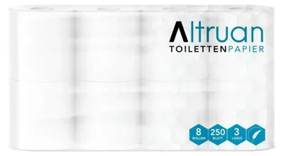 Produktbild von Meditrade® Toilettenpapier 3-lagig, 8 Rollen