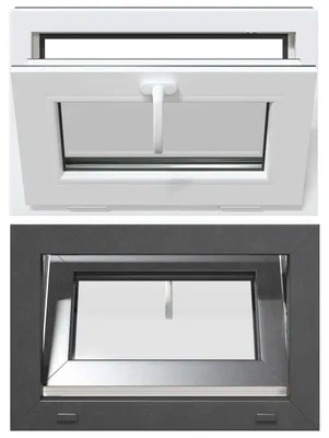 Produktbild von vidaXL Kellerfenster RISOR 60 x 40 cm PVC und Glas Anthrazit
