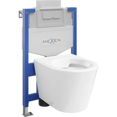 Obrázek produktu pro Mexen WC podomítkový set Felix XS-U stojan s WC mísou Rico, Bílá - 6853372XX00