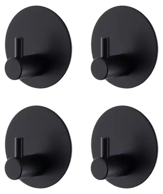 Productafbeelding van Zelfklevende haken, zelfklevende handdoekhaken, handdoekhouder zonder boren, waterdicht en roestvrij, ideaal voor badkamers, keukens en kantoren.
