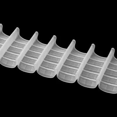 Produktbild von Gardinenband 50m Bleistiftfalte Multitaschenband Transparent-65mm 1:2.0 Kräuselband Faltenban