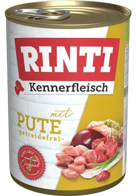 Produktbild von RINTI Kennerfleisch Turkey - Nassfutter für Hunde - 400g