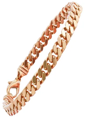 Produktbild von Goldkette Panzerkette Länge 21cm - Breite 7,0mm - 750-18 Karat Gold