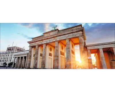 Produktbild von Glasbild Berlin Brandenburger Tor I GLA1556 80x30 cm