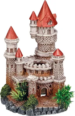 Immagine prodotto di Ornamenti acquatici "SCHLOSS" con piante 12 x 10,5 x 18 cm