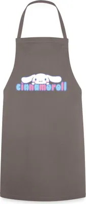 Produktbild von Spreadshirt Cinnamoroll Guckt Über Schriftzug Kochschürze, One size, Grau