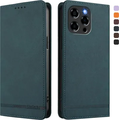 Produktbild von Hülle für Doogee Note 58 /Note 58 Pro, Retro Kunstleder Ständer Klapphülle mit Kartenfächer und Magnetische Grün
