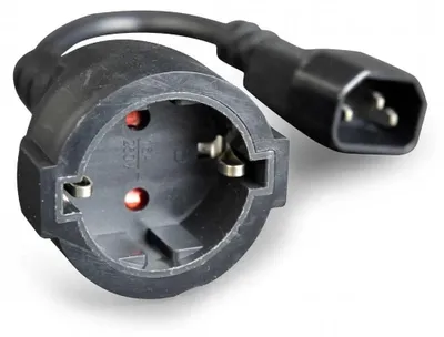 Image de gembird Netzadapterkabel (C14-Stecker auf Schuko-Buchse)