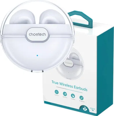 Immagine prodotto di Choetech Cuffie senza fili Tws con custodia di ricarica bianco (Bh-T08)