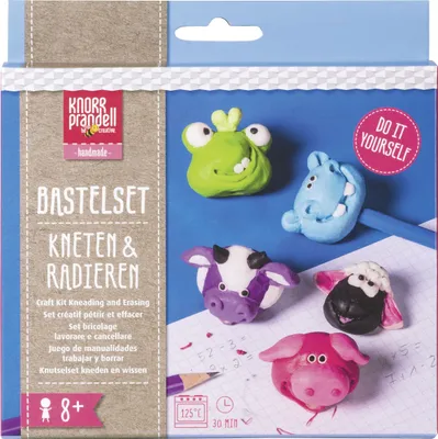 Produktbild von KNORR prandell Bastelset Kneten & Radieren Funny Animals