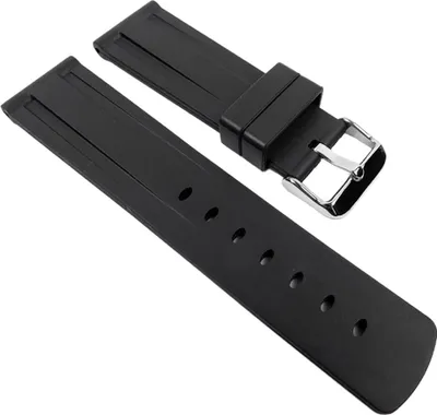 Produktbild von Minott Uhrenarmband Kunststoff schwarz Minott 21982S, Anstoß:22 mm