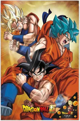Produktbild von Dragon Ball Super 3D Poster Champa Goku 38 x 58 cm