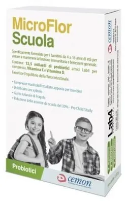 Immagine prodotto di Microflor Scuola 30 Capsule Masticabili