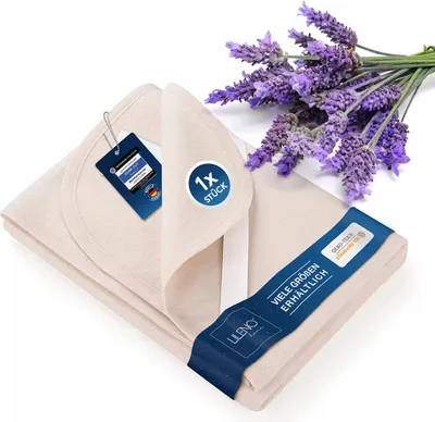 Produktbild von LILENO HOME Matratzenschoner 70x140 cm - Matratzenauflage [95°C kochfest] aus 100% Baumwoll-Kalmuck - Molton Matratzenauflage 70x140 cm als Matratzenschutzbezug u. Matratzenschoner Bettschutz