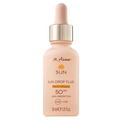 Produktbild von M Asam SUN Drop Fluid LSF 50 – Pflegendes Sonnenschutzserum Fürs Gesicht Mit Intensivem Schutz Vor UVA- & UVB-Strahlung & Hautalterung, 30 ml