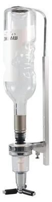 Produktbild von Wandflaschenhalter mit 30 ml Dosierausgießer, für eine Flasche, H. 240 bis 350 mm