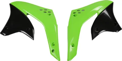 Produktbild von Kühlerverkleidung UFO PLAST 2-teilig Abdeckung Kühler für Kawasaki KX F 450 ccm Bj. 2006 - 2008, Farbe:grün OEM