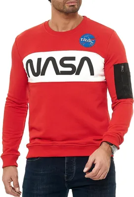 Produktbild von Red Bridge Herren Sweatshirt Pullover NASA Rot M