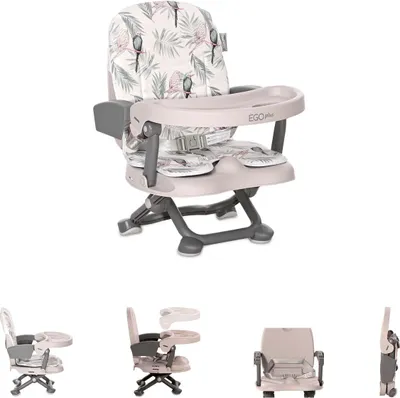 Produktbild von Lorelli Kinderhochstuhl 2 in 1 Ego Plus, Kinderstuhl, klappbar, hhenverstellbar grau