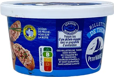 Obrázok produktu pre Petit Navire Rillettes de Thon - lahodná pasta z tuniaka s krémovou textúrou, 125 g