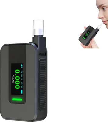 Obrázek produktu pro Profesionální přenosný alkohol tester Vysoká přesnost senzoru Hlasová výzva pro bezpečnost jízdy