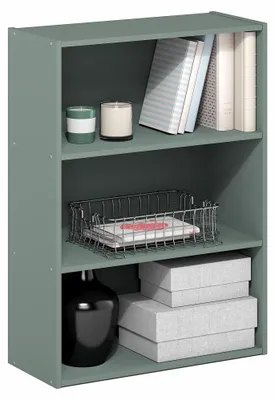 Immagine prodotto di Furinno PASIR, libreria a 3 ripiani, color verde salvia
