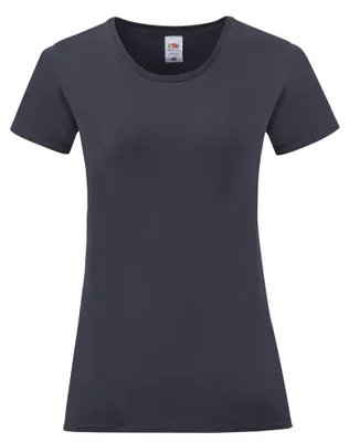 Image de Fruit of the Loom - T-shirt « Iconic 150 » pour femmes FK2487 (XS) (bleu marine)